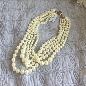 J.Crew multi pearl necklace